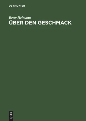 Produktbild von Über den Geschmack