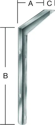 Produktbild von VORMANN Profilkonsole L300xT250mm Stahl, feuerverzinkt