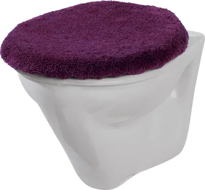 Produktbild von Erwin Müller WC-Deckelbezug Kreta" aubergine 47x50 cm"