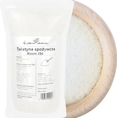 Produktbild von Gelatine Pulver 1 kg - Speisegelatine Bloom 280, proteinreich