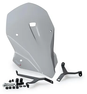 Imagen del producto de Parabrisas Puig de nueva generación Touring, dimensiones 375 x 270 mm, con aprobación ABE para Honda CB1000 Hornet y CB1000 Hornet SP, modelos de 2025 y 2026