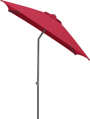 Produktbild von KETTLER Easy Push Schirm 200x200 cm, UPF 50+, anthrazit matt/ rot, Aluminium/Polyester mit PolyurethanBeschichtung