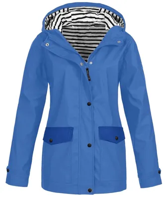 Productafbeelding van Waterdichte Dames Parka met Capuchon en Winddicht Design