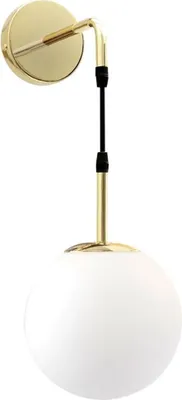 Produktbild von tooLight Wandlampe App653-1W Kugel Gold 1-Lichtquelle E27 20X65Cm