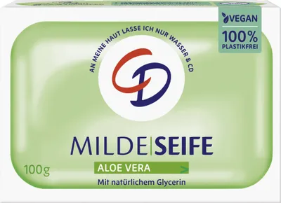 Produktbild von CD Mild Soap Aloe Vera 100g Vegan and Microplastic Free