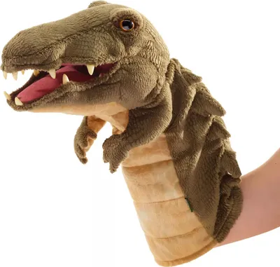 Produktbild von Folkmanis Handpuppe Krokodil 40 cm grün