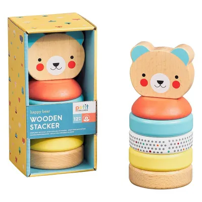 Produktbild von Petit Collage Holzturm-Teddybär