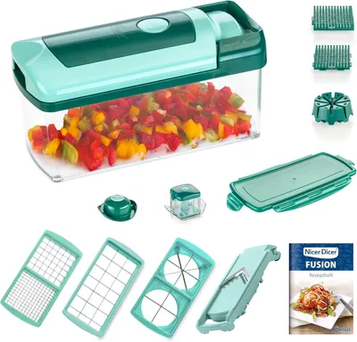Produktbild von Genius A33811, Grün, Transparent, Edelstahl, 1,25 l, 1,7 kg, 163 mm, 285 mm