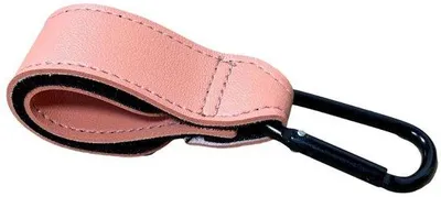 Image de Lot de crochets pour poussette, 20,3 cm, cuir, universel