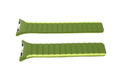 Immagine prodotto di Cinturino SYSTEM-S 38 40 41 mm in silicone flessibile magnetico per Apple Watch Smartwatch verde chiaro