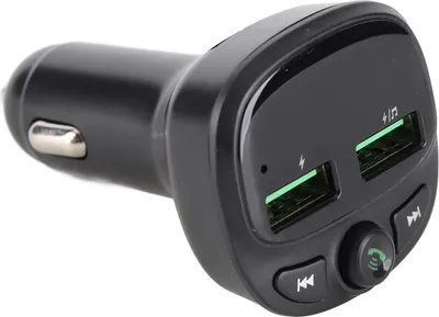 Obrázek produktu pro Duální USB Bluetooth FM vysílač do auta, audio adaptér, handsfree volání, MP3 přehrávač