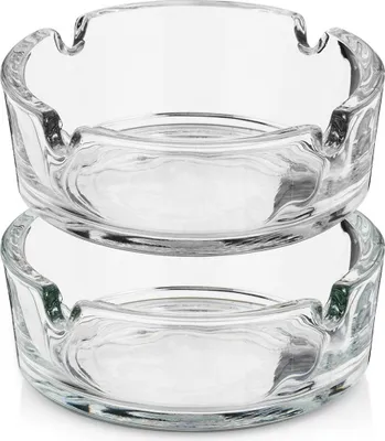 Produktbild von Vilde | Aschenbecher - 2er Set - Klassisch - Glas - Runder Glasaschenbecher Transparent