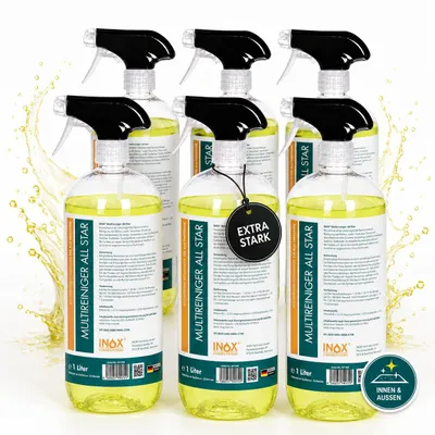 Produktbild von INOX® Multi Reiniger Konzentrat 6x1L Polster Innen Innenraum Universal Auto