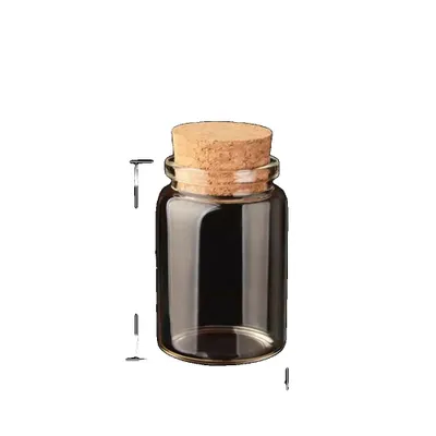 Produktbild von Glasflaschen mit Korken, verschiedene Größen, ideal für Bastelarbeiten und Geschenke, 80ml