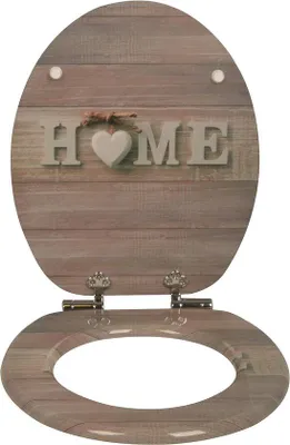 Produktbild von Famanu Toilettensitz mit Soft-Close-Mechanismus - Duroplast, Holz-Kern