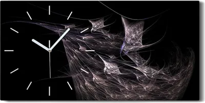 Produktbild von Wandbild Leinwand Bilder Wanduhr 60x30 digitales fraktales Kunst - weiße Hände