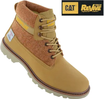 Image de Bottes CAT Caterpillar Colorado 2.0 en Harris Tweed - Cuir ambre-doré P111326, taille 41 (EU) / 7 (UK)