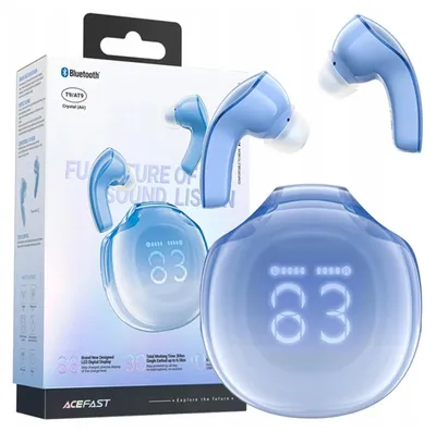 Produktbild von Acefast Wireless Kopfhörer T9 Bluetooth 5.3 In-Ear Laut Blau