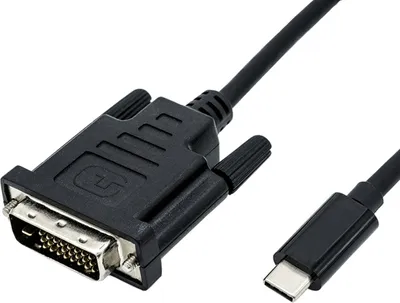 Zdjęcie produktu dla ROLINE 11045831, 2 m, DVI-D, USB Type-C, Męska, Męska, Prosty