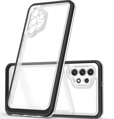 Obrázek produktu pro Průhledný kryt Etui s rámečkem pro Samsung Galaxy A72 Black