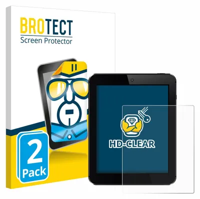 Produktbild von 2x Schutzfolie für Tablets mit 17.8 cm (7 Zoll) Displays 154.8 x 87 mm BROTECT Displayschutz Display Schutz Folie Klar Transparent