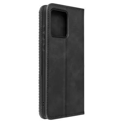 Zdjęcie produktu dla Etui Avizar do telefonu Motorola Moto G84, typu portfel, z funkcją podstawki i magnetycznym zamknięciem, kolor czarny