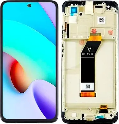 Produktbild von Original Xiaomi Redmi 10 2021 LCD Touchscreen Display Schwarzer Rahmen