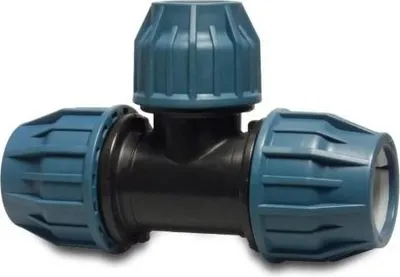 Zdjęcie produktu dla Jason Trójnik redukcyjny 90° PP 25 mm x 20 mm x 25 mm zacisk 16bar