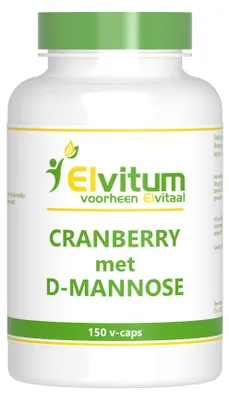 Productafbeelding van Elvitum Cranberry & D-Mannose (150 vega capsules)