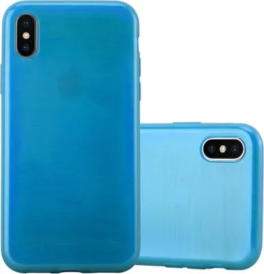 Produktbild von Cadorabo Hülle für Apple iPhone X / XS Schutz Hülle in Türkis Schutzhülle TPU Silikon Etui Case Cover