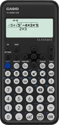 Produktbild von Casio FX-82DE CW, Tasche, Wissenschaftlicher Taschenrechner, 12 Ziffern, Akku, Schwarz