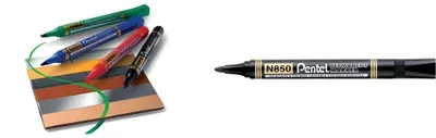Immagine prodotto di Marcatore permanente Pentel N850 punta tonda Nero