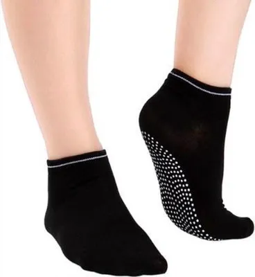 Produktbild von CHPN - Yoga-Socken - Sportsocken - Yoga - Anti-Rutsch - Schwarze Socken - Elastisch - Socken - Yoga-Socke - Anti-Rutsch - 36-40