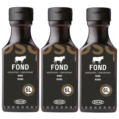 Produktbild von Oscar Rind Konzentrat eignet sich für Suppen und Soßen 200ml 3er Pack