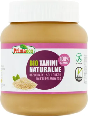Produktbild von Natürliches Tahini 100% Sesam, , glutenfrei, 350 g, Primavika