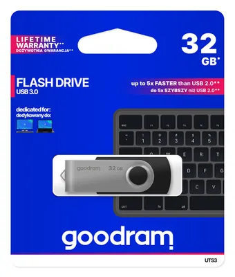 Immagine prodotto di Goodram Twister Flash Drive USB 3.0 32 GB - Nero