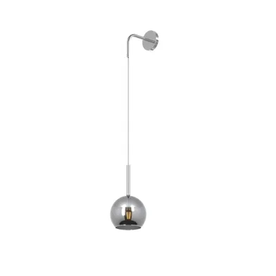 Obrázek produktu pro Moderní nástěnné svítidlo Future Metal Chrome Glass 1 Light E27