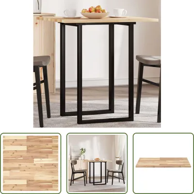 Produktbild von The Living Store Tischplatte Quadratisch 70x70x2 cm Massivholz Akazie