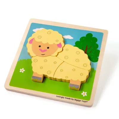 Produktbild von Bigjigs Toys Einlegepuzzle Schaf