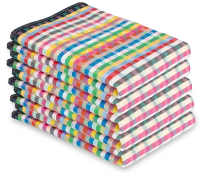 Produktbild von 5er Set Geschirrtücher, 100% Baumwolle, 50x70 cm, sortiert