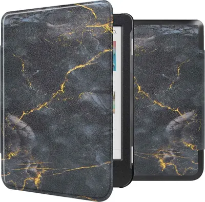 Produktbild von imoshion Design Slim Hard Case Klapphülle Kobo Clara Colour / BW - Black Marble