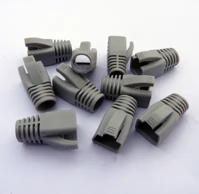 Produktbild von DATACOM RJ45-Anschlussdosen (CAT6A, CAT7), grau (10 Stück)