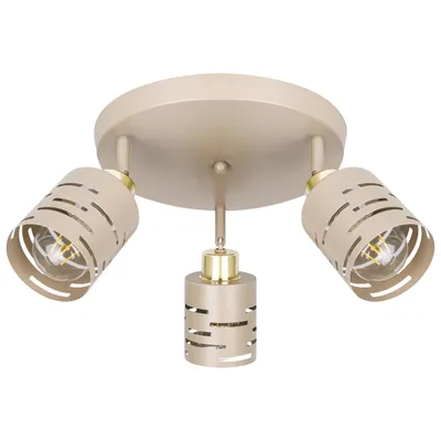 Produktbild von MasterLED Deckenleuchte Elen 3-flammig E27 beige-gold