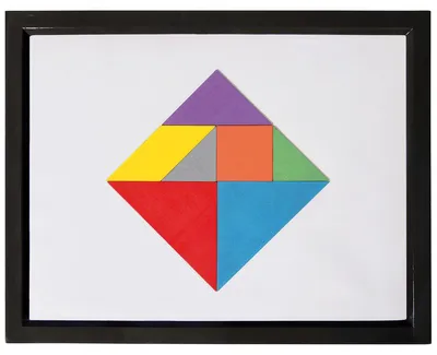 Productafbeelding van Bartl Wandspel Tangram, zwart, magnetisch