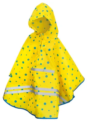 Zdjęcie produktu dla ROTH 89444 ROTH dziecięce poncho przeciwdeszczowe ReflActions "Roar", żółty/niebieski