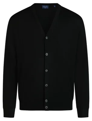 Produktbild von Marvelis - Pullover - Cardigan V-neck - Herren, (632326), Größe:XL, Farbe:schwarz (68)