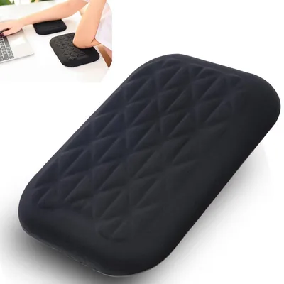 Productafbeelding van Polssteun - Ergonomische elleboogsteun - Memory foam - 20 x 14 cm - Zwart