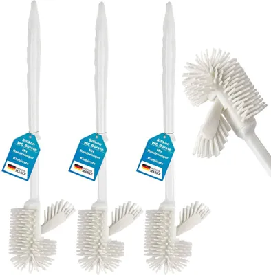 Produktbild von WC Bürste 3er Set Silikon Toilettenbürste Randreiniger Klobürste Silikonbürste