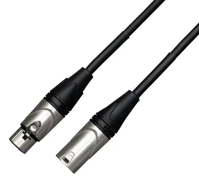 Produktbild von Mikrofonkabel 3m Cascha Advanced Line, Schwarz, Audio Kabel, XLR Kabel