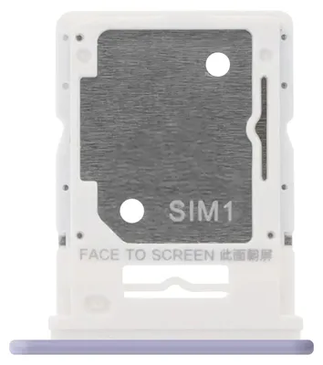Image de Clappio, support de carte SIM hybride Nano-SIM / Micro-SD pour Redmi Note 14 5G, violet
